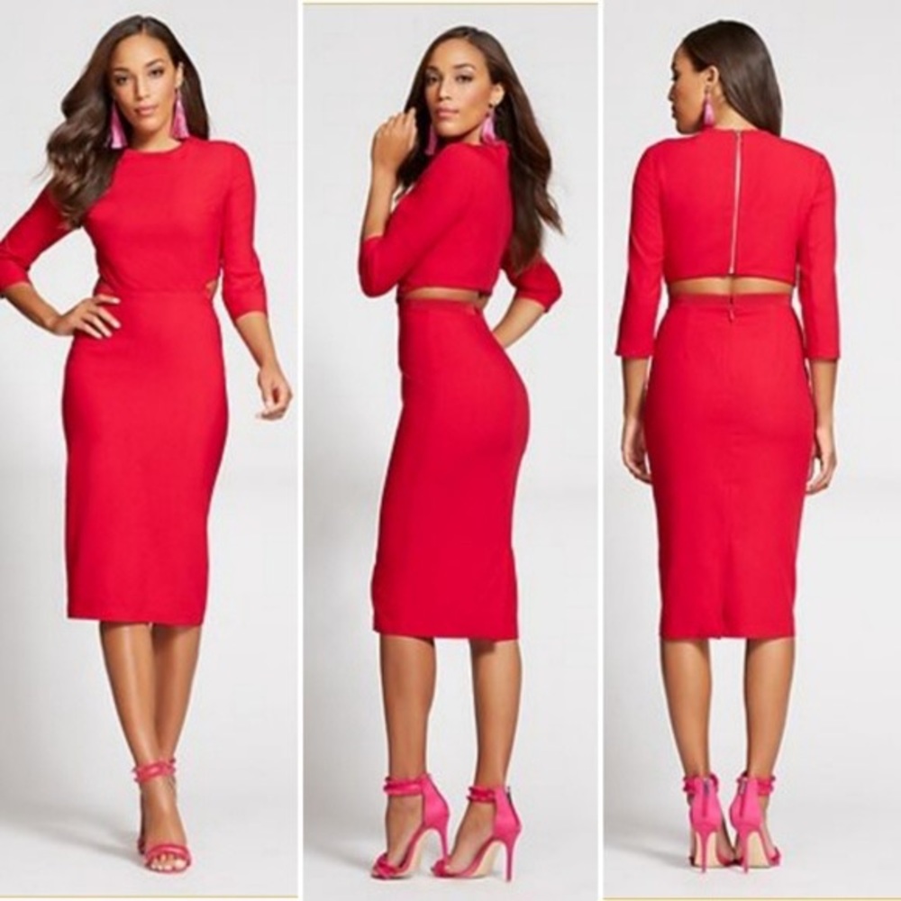 New York & Co Gabrielle Union Red  Dress